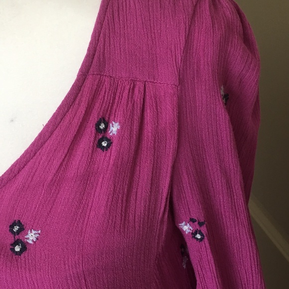 Free People Lilac Embroidered Mini Dress - Picture 8 of 8